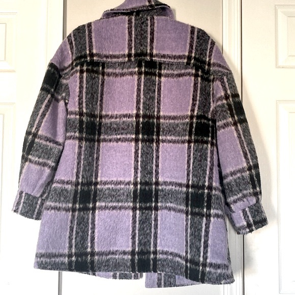 Avec Les Filles Plaid Fully lined Shirt Jacket -Shacket Small - Picture 8 of 17